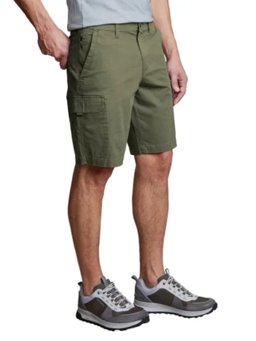 Copper & Oak Men’s Cargo Shorts Green Size: 38 Cotton Flex Waist 10” Inseam, NWT